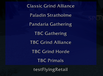 Alliance World of Warcraft Factions Profiles for Botting